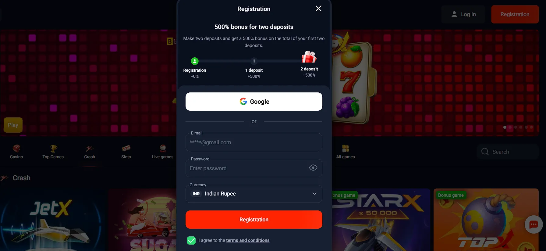 registration process topx
